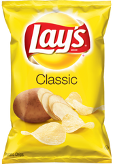 Open bag of chips